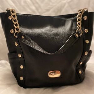 MICHAEL Michael Kors black leather handbag